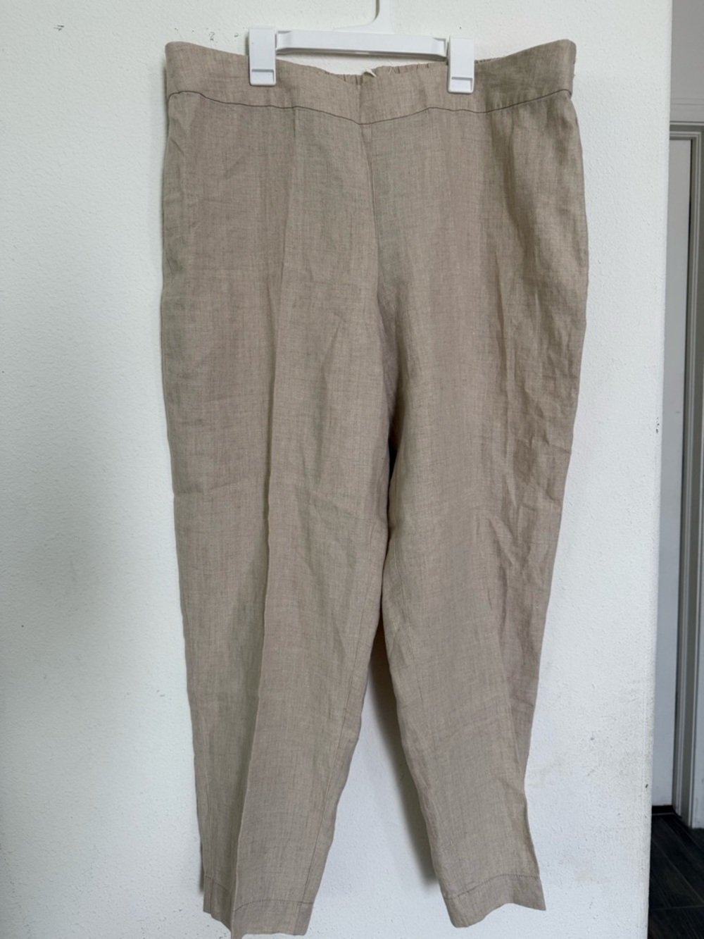 Eileen Fisher Linen Pants in Taupe